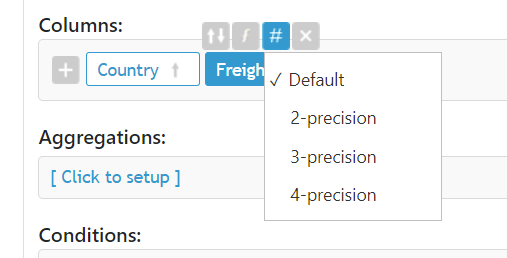 Display format in ColumnsBar